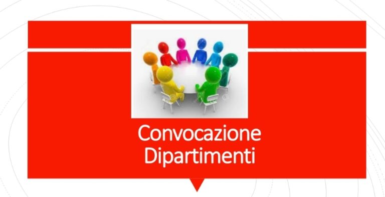 Convocazione Dipartimenti Scuola Secondaria di I grado – 05/05/2023